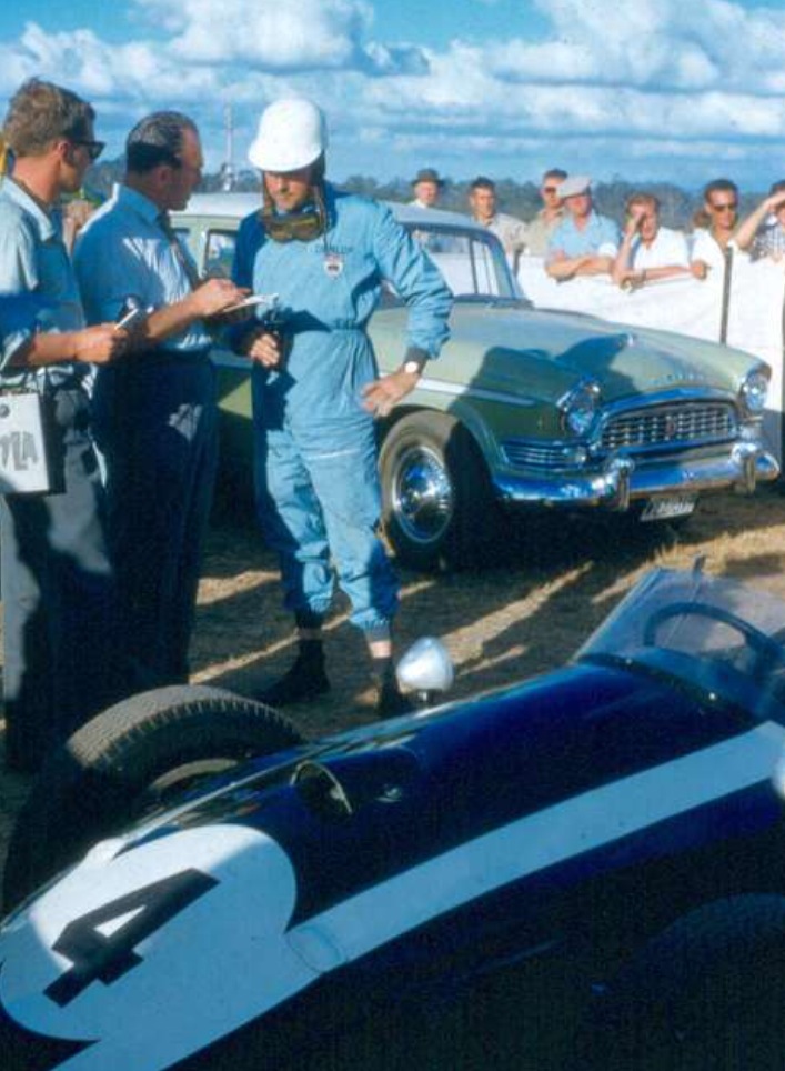 Brabham Longford media interview 1960